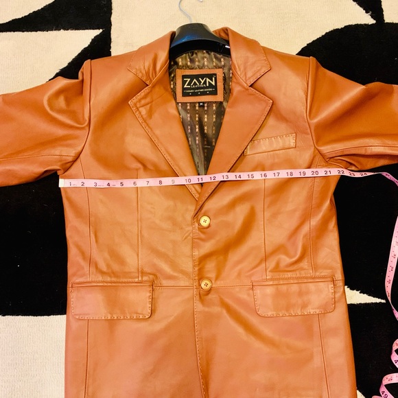 NEOT Zayn Carmel Leather Jacket Size Medium - Picture 10 of 16